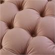 Posh Living Michalina Modern Velvet 1Pc Round Ottoman in Blush Pink