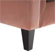 Posh Living Phoenix Button Tufted Velvet Sofa in Blush Pink