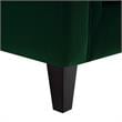 Posh Living Phoenix Button Tufted Velvet Sofa in Green
