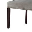 Posh Living Kinsley Velvet Dining Chair in Gray (Set of 2)