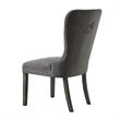 Posh Arthur Velvet Dining Chair with Nailhead Trim Gray (Set of 2)