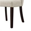 Posh Living Rebecca Linen Dining Chair in Cream/White(Set of 2)