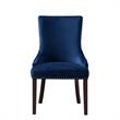 Posh Living Kinsley Velvet Dining Chair in Navy Blue (Set of 2)