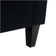 Posh Living Phoenix Button Tufted Velvet Accent Chair in Black