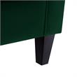 Posh Living Phoenix Button Tufted Velvet Accent Chair in Green