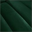 Posh Living Soraya Velvet Accent Chair with Nailhead Trim in Hunter Green/Gold