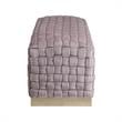 Posh Living Michirin Woven Velvet Bench in Lilac/Gold