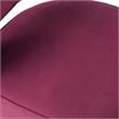 Posh Living Crown Velvet Barrel Back Accent Chair in Fuchsia