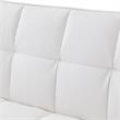 Posh Living Loft Lyfe Toyah Faux Leather Convertible Sleeper Sofa in White