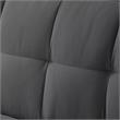 Posh Living Loft Lyfe Toyah Linen Fabric Convertible Sleeper Sofa in Charcoal