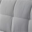 Posh Living Loft Lyfe Toyah Linen Fabric Convertible Sleeper Sofa in Light Gray