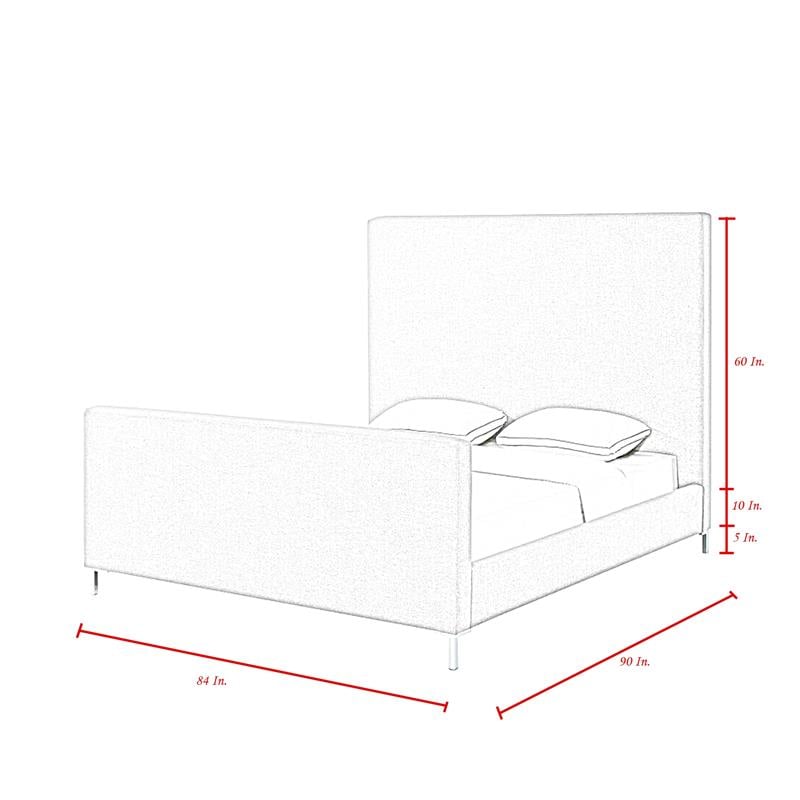 Posh Living Alex Velvet Upholstered Platform King Bed in Hunter Green