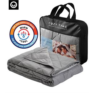 Posh Hasani 48&quotx72&quot Mink Velvet Weighted Blanket Throw-Light Blue (8 lbs)