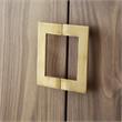 Posh Living Maleia 2-Doors Oak Veneer Wood Accent Chest in Walnut/Gold