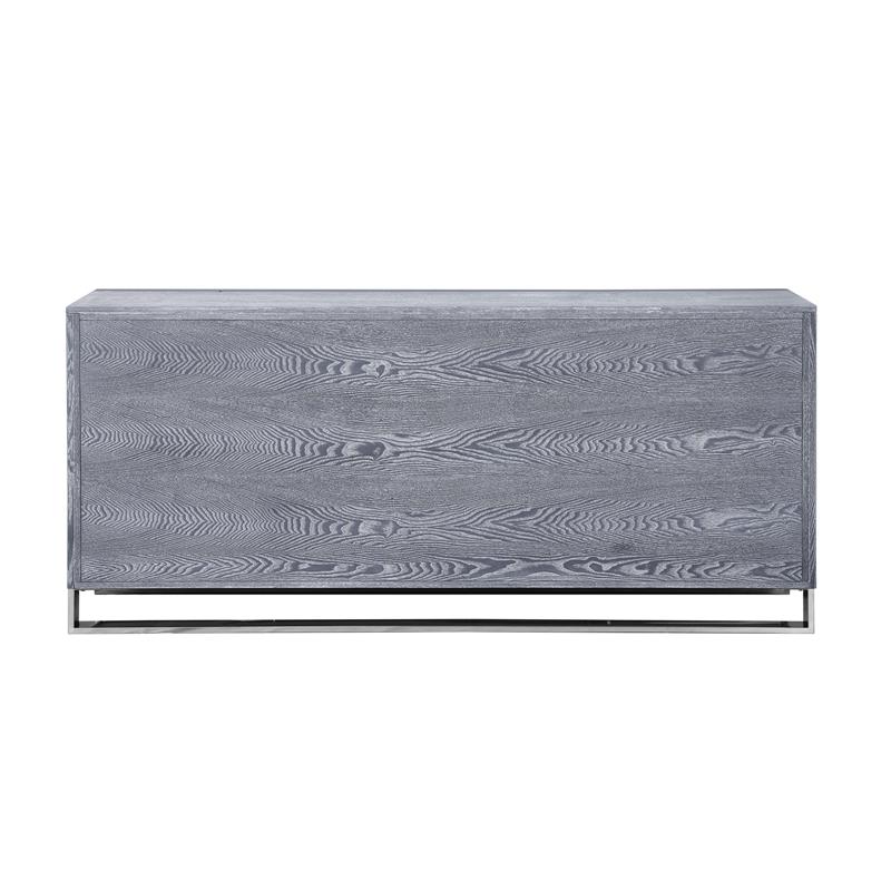 Inspired Home Ulani Sideboard Buffet in Ash Gray