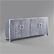 Inspired Home Ulani Sideboard Buffet in Ash Gray