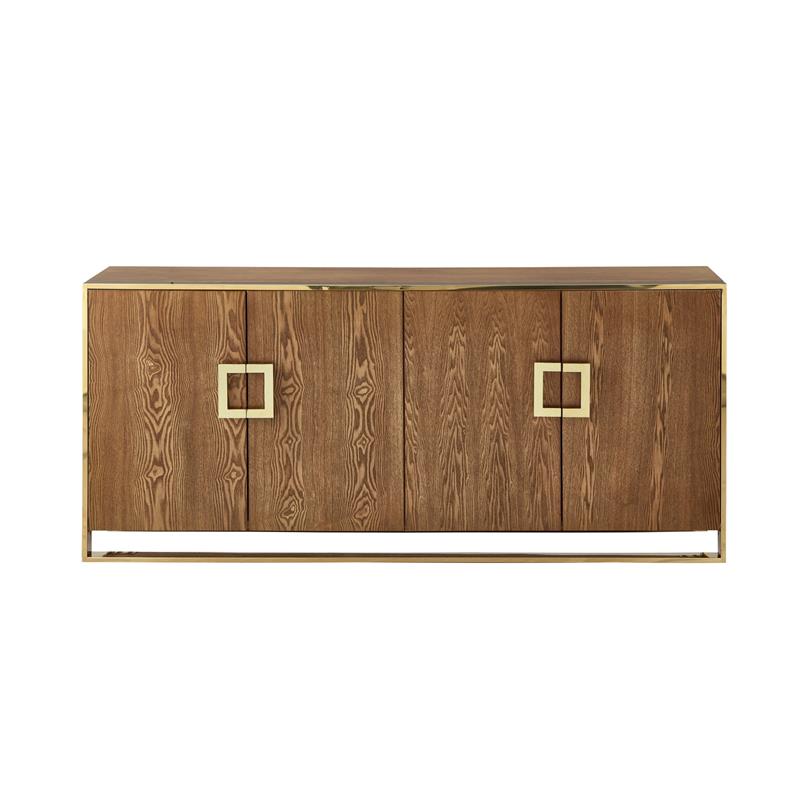 Inspired Home Ulani Sideboard Buffet in Ash Brown