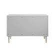 Inspired Home Keao 2 Doors Sideboard Buffet in Light Gray