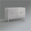 Inspired Home Keao 2 Doors Sideboard Buffet in Light Gray
