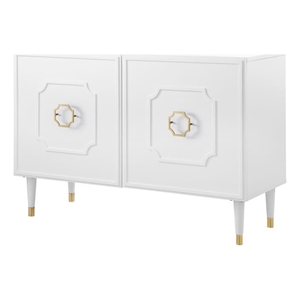Inspired Home Keao 2 Doors Sideboard Buffet in White