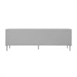 Inspired Home Keao 4 Doors Sideboard Buffet in Light Gray