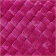 Joaquin Rectangular Bench Fuchsia Pink Velvet  Upholstered Hand Woven