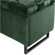 Danielle Storage Bench Hunter Green Velvet  Upholstered Hand Woven