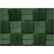 Danielle Storage Bench Hunter Green Velvet  Upholstered Hand Woven