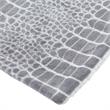 Skyla Throw Crocodile Polyester Microfiber 50 In x 60 In Reverse Sherpa in Gray