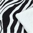 Skyla Throw Zebra Polyester 50 In X 60 In Reverse Sherpa Cozy