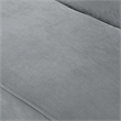 Clare Rectangular Bench Gray Velvet Upholstered Swoop Arm Nailhead Trim