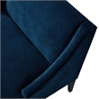 Clare Rectangular Bench Navy Blue Velvet Upholstered Swoop Arm