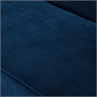 Clare Rectangular Bench Navy Blue Velvet Upholstered Swoop Arm