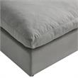 Kaelynn Ottoman Gray Linen Upholstered