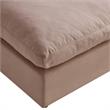 Kaelynn Ottoman Pink Linen Upholstered
