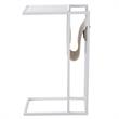 Axl End Tables White And White 2 USB Charging Ports 2 Outlets Power Plug
