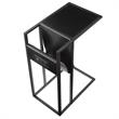 Axl End Tables Black And Black 2 USB Charging Ports 2 Outlets Power Plug