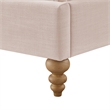 Kataleya Bed Pink Linen Queen Wingback Upholstered