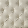 Addalynn Bed Yellow Beige Linen Queen Rolled Top Button Tufted Nailhead Trim