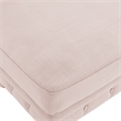 Londynn Cocktail Ottoman Pink Linen Button Tufted Sinuous Springs