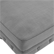 Londynn Cocktail Ottoman Light Grey Linen Button Tufted Sinuous Springs