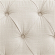 Londynn Sofa Beige Linen Button Tufted Rolled Arm Sinuous Springs