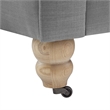 Londynn Sofa Light Grey Linen Button Tufted Rolled Arm Sinuous Springs