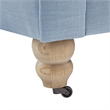 Londynn Sofa Light Blue Linen Button Tufted Rolled Arm Sinuous Springs