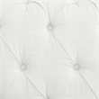 Londynn Sofa Cream White Fabric Linen Button Tufted Rolled Arm Sinuous Springs