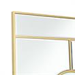 Ally Kallie Rectangular Glass Gold Polished Accent Wall Mirror