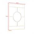 Ally Kallie Rectangular Glass Gold Polished Accent Wall Mirror