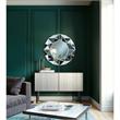 Bonnie Lailah Round Wall Mounted Mirror Accent Beveled Glass