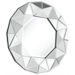 Bonnie Lailah Round Wall Mounted Mirror Accent Beveled Glass