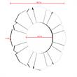 Emmalynn Evalyn Round Flower Shape Glass Silver Polished Accent Wall Mirror